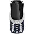 Nokia 3310 - Téléphone portable débloqué GSM (Ecran 2,4 pouces, ROM 32Go, Double SIM Appareil photo 2MP) Bleu Nuit[589]-0
