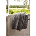 Dessus de lit matelassé aspect lavé-froissé "Angkor" Toison d'Or - Angkor Ardoise - 220 x 240 cm