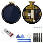 VISIODIRECT Ecran complet : Vitre tactile + ecran LCD compatible avec Huawei Watch GT2 noir 46mm noir 1.39" + Kit outils + Colle B7000 Offerte