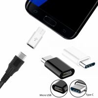 6 Pièces Micro USB 2.0 5Pin Femelle ver Data USB 3.1 Type C Mâle Adaptateur Convertisseur pour Samsung S8 / S8+ , MacBook Pro 2017