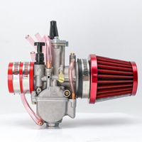 21mm RED -carburateur PWK avec adaptateur de filtre à Air, 21 24 26 28 30 32 34mm pour ATV, Dirt Bike, GO KART