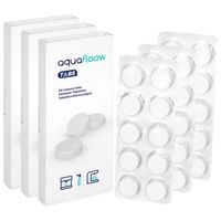 AquaFloow Tabs Lot de 3x 10  pastilles de nettoyage pour machines à café Krups, Nivona, Jura, DeLonghi, Saeco, Siemens, Bosch, Melit