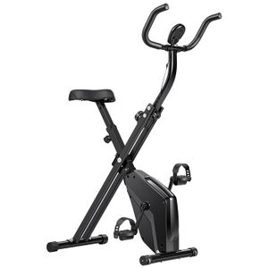 Vélo D'appartement Pliable SPARRAW X-Bike – écran LCD, 8 Niveaux De Résistance Magnétique, Capteurs De Pouls, Bandes élastiques Pour Les Bras