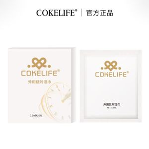 LINGETTE DÉMAQUILLANTE Lot de 10 lingettes - Cokelife disposable wipes delay mild and refreshing long time sex couple fun products w