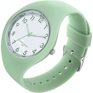 MONTRE Bracelet de montre Lady Jelly Series - Marque - Vert Matcha - Cadran simple - Etanche 30m