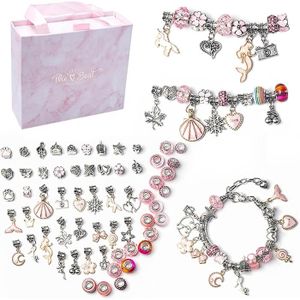 KIT BIJOUX Cadeau Fille fabrication pour bracelets de filles Idée Cadeau Anniversaire Fille Cadeau de Noël pour filles de 6 à 12 ans