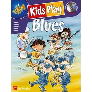 PARTITION Kids Play Blues, de Jaap Kastelein,Klaas de Jong - Recueil + CD pour Trompette, Cornet ou Bugle en International (multi-langues)