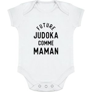 BODY body bébé | Cadeau imprimé en France | 100% coton | Future judoka comme maman