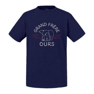T-SHIRT T-shirt Enfant Bleu Grand Frère Ours Famille Migno