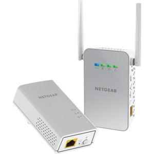 COURANT PORTEUR - CPL NETGEAR  Pack de 2 Adaptateurs CPL Gigabit 1000 + Wifi  PLW1000-100PES