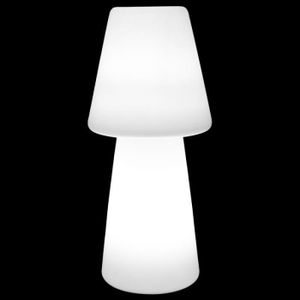 LAMPE DE JARDIN  Lampadaire blanc en Polymère taille S - CATALAN - 