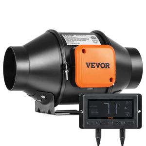 VMC - ACCESSOIRES VMC Ventilateur d'Extraction - VEVOR -Extracteur d'Air 100 mm HVAC EC -Vitesse Réglable