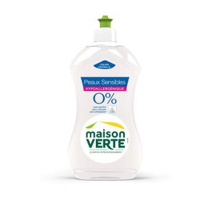 LIQUIDE LAVE-VAISSELLE MAISON VERTE Liquide vaisselle Main 0% Sans Parfum