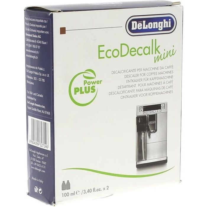 Delonghi Eco Détartrant 500 ml et Filtre À Eau Aquanext Caffemax 6 Pièces  Pour Les Machines À Café Delonghi - Remplacement Du Filtre - Cdiscount  Electroménager