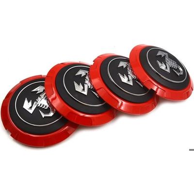 4 Cache-moyeux 65 Mm Pour Volkswagen VW - Aluminium Et ABS - Remplace Les Enjoliveurs Usés - Facile à Installer