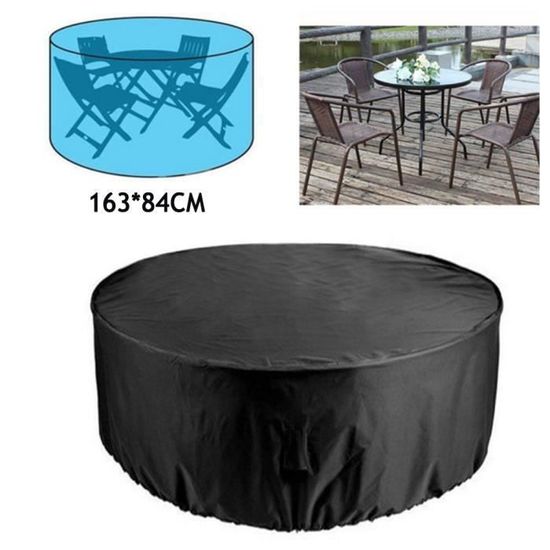 Housse De Table Ping-pong 165x185x71 Cm - Polyester 210D Imperméable, Protection Extérieure/intérieure