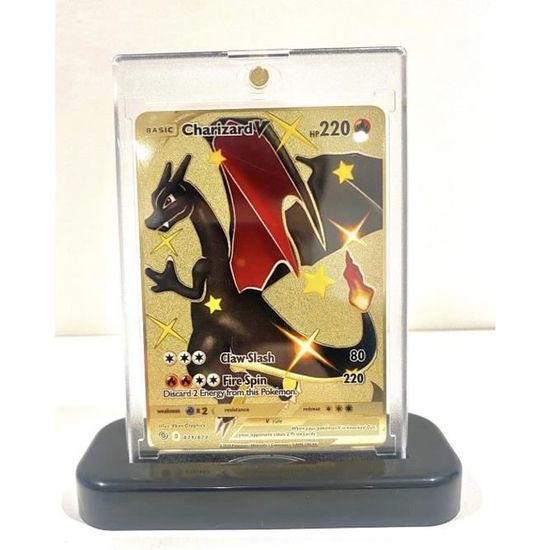 Carte Pokémon Dracaufeu Charizard V Shiny 79/73 Psa Métal Mewtwo