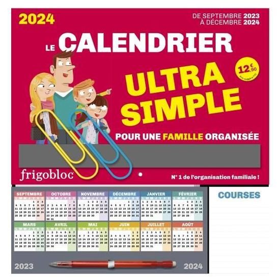 Frigobloc Le calendrier Ultra Simple pour une famille organisée
