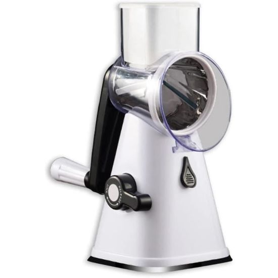 Mandoline A Manivelle Râpe à Fromage, Râpe à Légumes Avec 3 Lames De Tambour, Râpe Cuisine Pour Une Coupe Plus Facile, Trancheuse à Légumes Pour Le Fromage, Le Concombre, La Carotte, Les