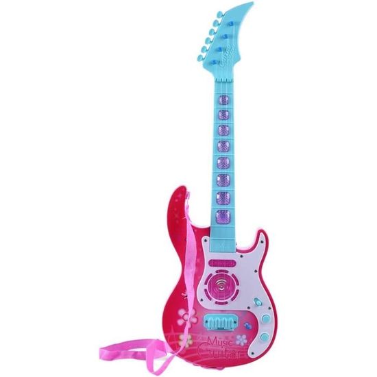 OVERWELL Guitare Enfant en Bois 6 Cordes 23 Pouce Jouet Guitare Instrument de Musique éducatifs pour Débutant Enfant Garcon Fille de 3 Bleu Ans 