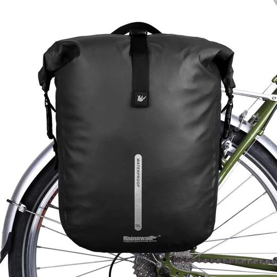 HONGYEA Sacoche Velo tridimensionnels pour Porte-sacoches | 35L Grands Sacoche vélo | sacoch arrière avec Protection imperméable | pour vélo de ebike VTT
