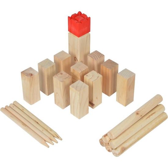 Kubb Original Jeu De Société Viking Jeu En Bois Premium Jeux De Société Suédois En Bois