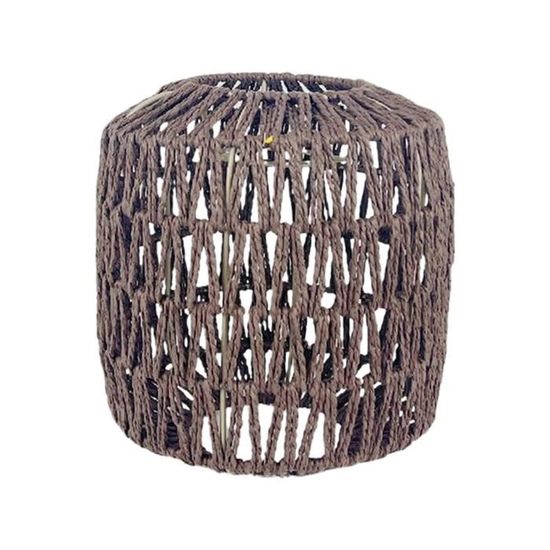 Abat-jour En Papier Tissé Main - Suspension Moderne Pour Salon Ou Chambre - Design Naturel Et Chaleureux - Noir Ou Jaune
