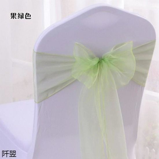 10PCS Nœuds Rubans de Chaise Housse de Chaise Bandeau de Chaise élastique pour Mariage