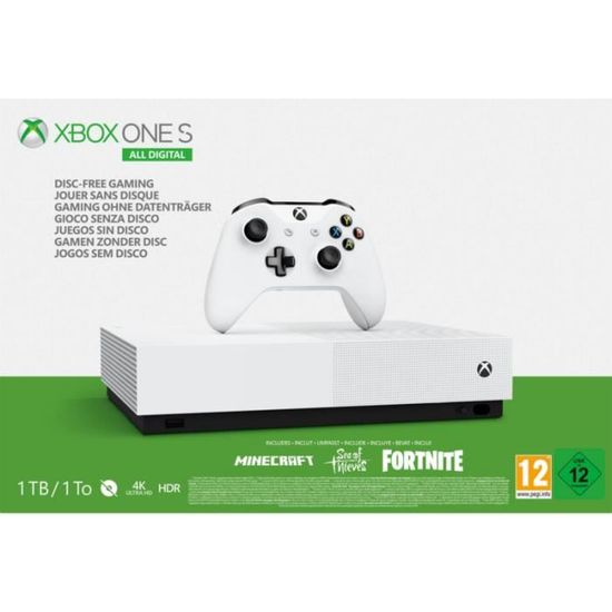 Console Microsoft Xbox One S 1To All Digital V2 • Xbox • Console - Gaming