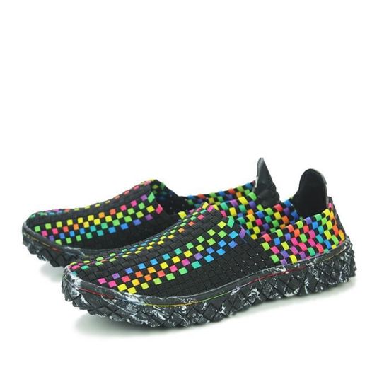Baskets Femme Sport Running Légeres Slip-On - Chaussures Fitness Respirantes Taille 36 à 42