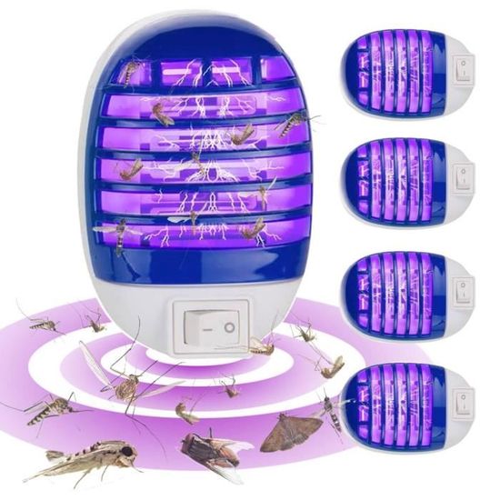 Jonuin Lot De 4 Lampe Anti Moustique, électrique Moustique