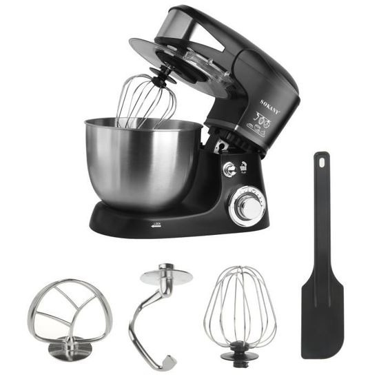 Robot pâtissier Robot de cuisine avec bol 5L, Robot Mélangeur