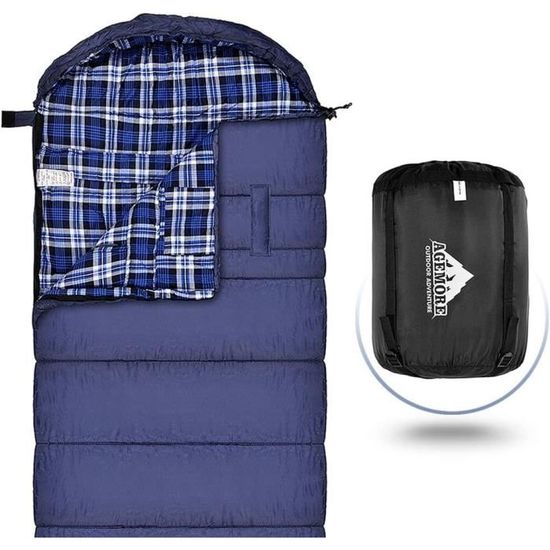 Sac De Couchage Haut De Gamme 70 X 190 Cm Pour Adultes, Camping