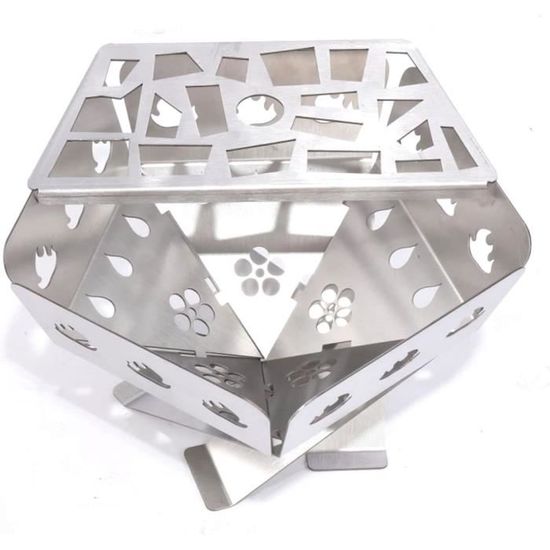 Foyer Extérieur Portable En Alliage De Titane - Pour Camping, Jardin, Patio - Léger Et Facile à Monter