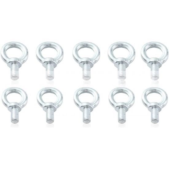 Lot De 5 Boulons à œil (anneaux De Levage) M8 Acier Inoxydable 304 - Filetage Mâle, Neuf
