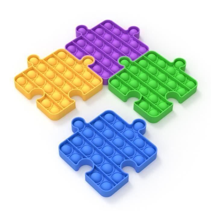 Lot De 6 Jouets Sensoriels Fidget - Bracelets En Silicone Texturés Pour TDAH, Autisme, Stress