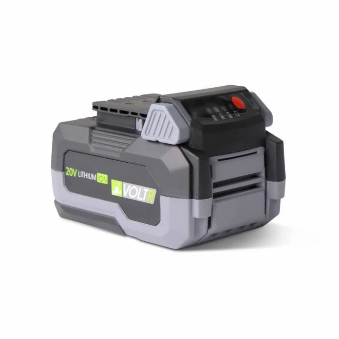 Batterie VOLTR 20V 4.0AH pour outils VOLTR 20V - interchangeables. revêtement antidérapant. coins renforcés. anti-casse