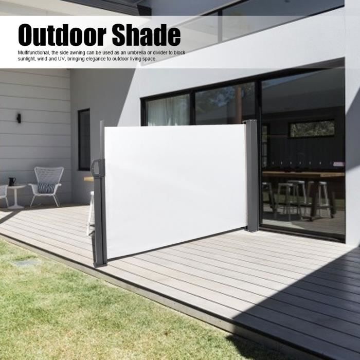Paravent extérieur rétractable Beige store latéral 120*300CM HB047 -LER