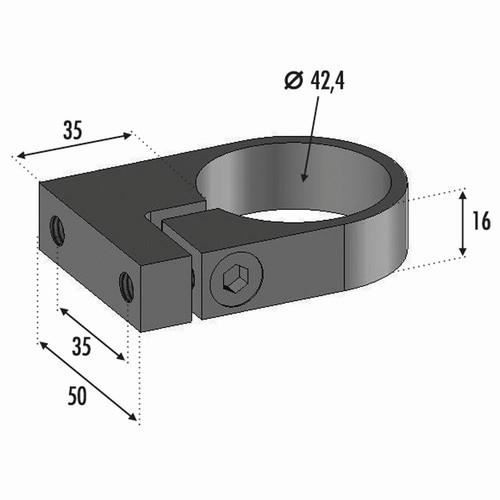 Anneau de serrage tube 42.4