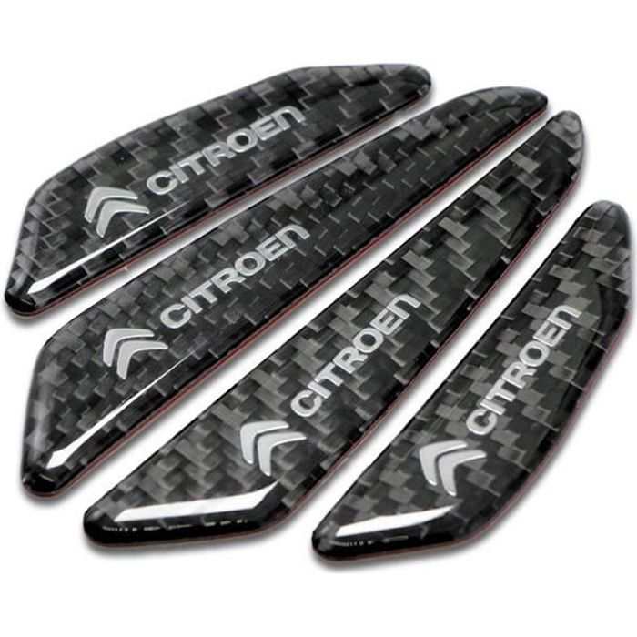 Bande de Protection anti rayures pour porte de voiture, 4 autocollants, accessoires pour citroën C1 C2 C3 C4 C black 4pcs -GE552