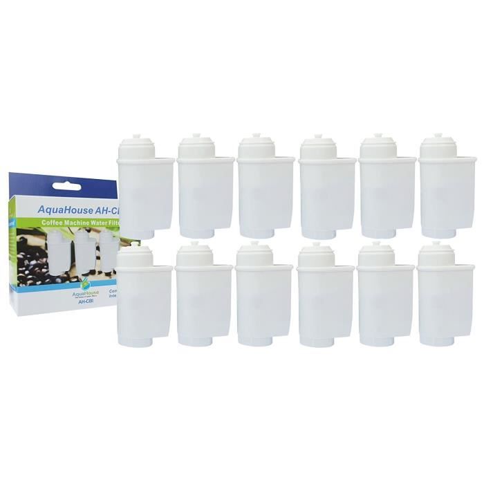12x AH-CBI Compatible pour Siemens TZ70003 Brita Intenza Filtre à eau pour appareils espresso entièrement automatiques Bosch Neff Ga