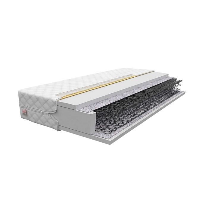 Matelas ressorts coniques - FARIS - 90 x 200 cm - épaisseur 15 cm - haute élasticité - housse antiallergique