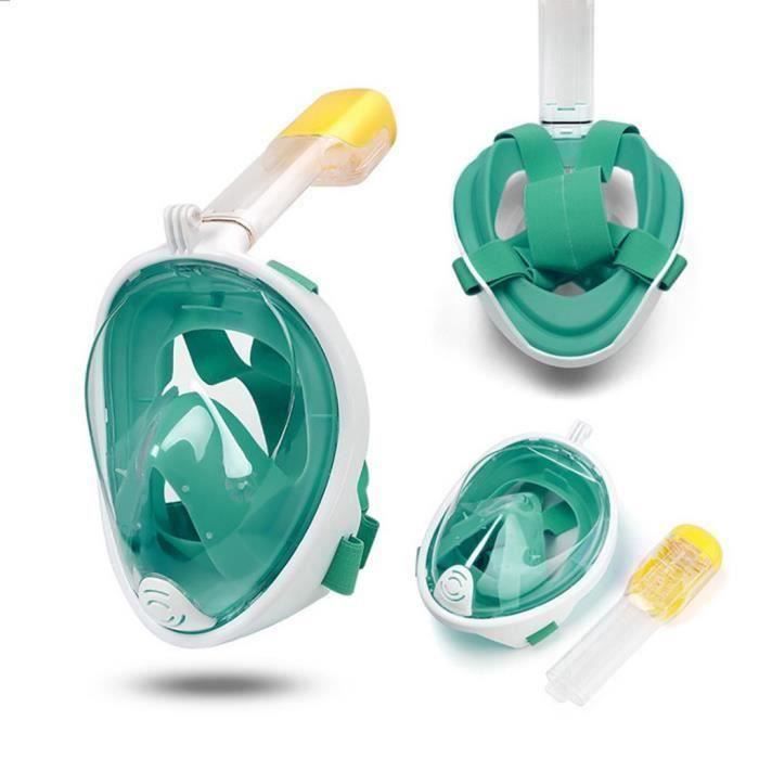 Masque de plongée avec masque complet de plongée sous-marine Natation Souffle facile Sous l\'eau Anti-brouillard sec La natation314