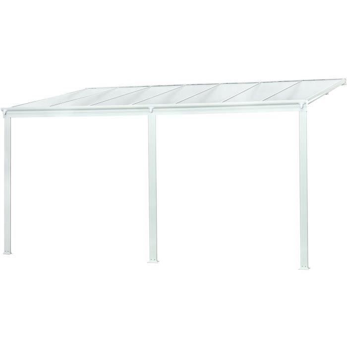Pergola CIELO 4x3m en polycarbonate - BLANC