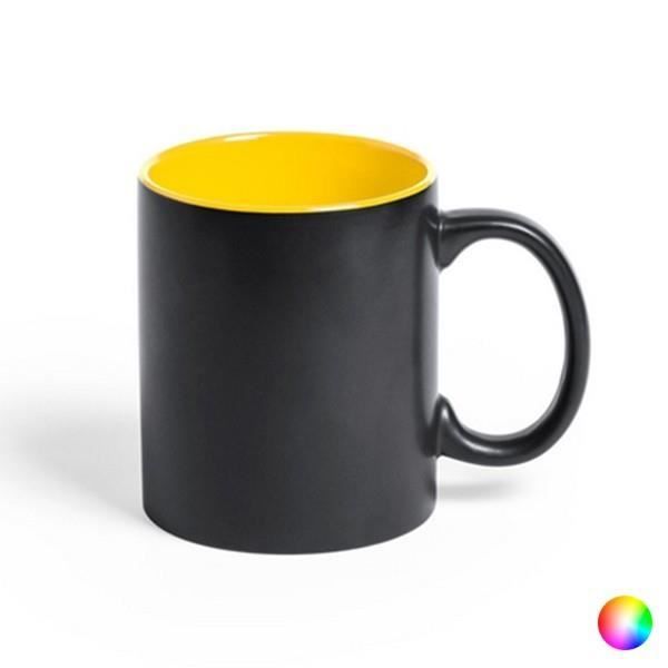 Mug bicolore en céramique - Un tasse 350 ml design et originale Couleur - Orange