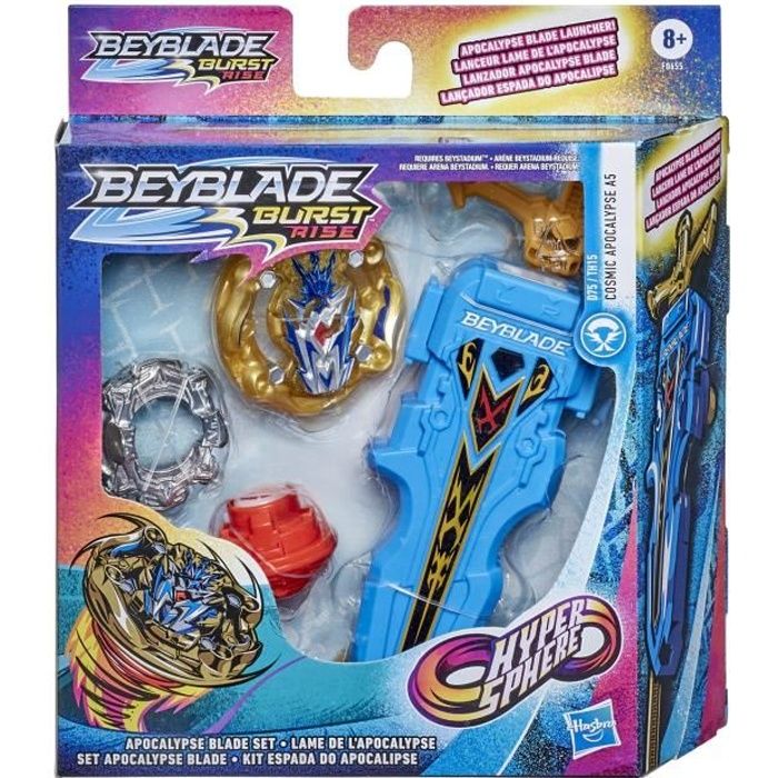 Beyblade Burst Rise - Lanceur Hypersphere Apocalypse et Toupie