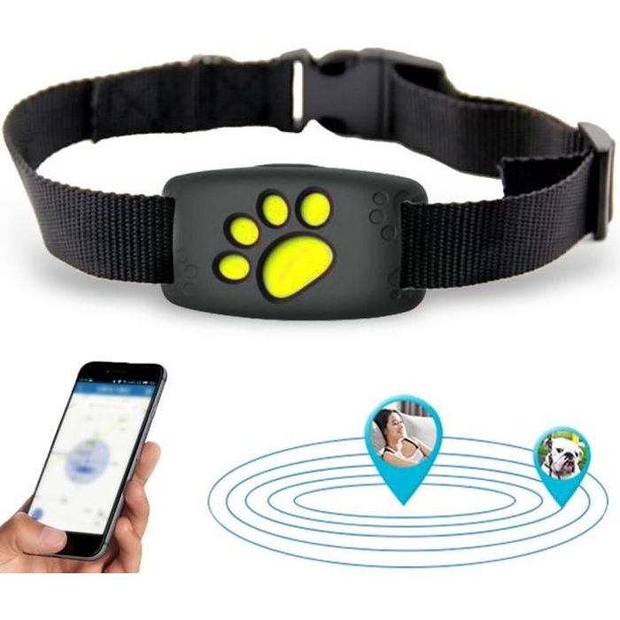 Collier de traqueur GPS pour animaux de compagnie Chiens Chats Dispositif de suivi GPS Chien étanche Localisateur de positionneur GP