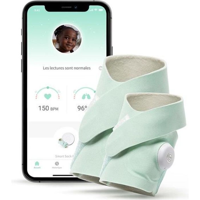 Chaussette connectée Owlet Smart Sock Plus Menthe