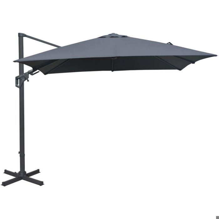Parasol déporté 300x300 cm Orient Gris