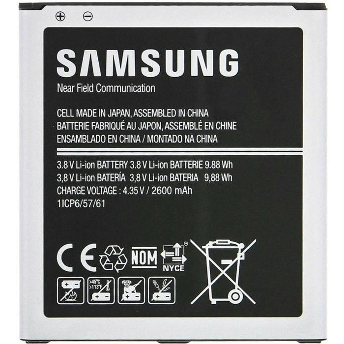 BATTERIE NEUVE ORIGINALE POUR SAMSUNG GALAXY J5 J3 2016 Grand Prime EB-BG531BBE